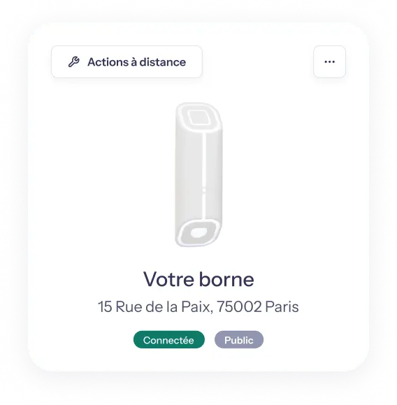 Monta permet notamment aux fournisseurs de mobilité électrique d’opérer des actions à distances pour leurs activités, comme la gestion de bornes sur cette capture d’écran de l’interfance Monta.